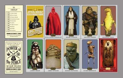Star Wars Celebration 2015 Vintage Style Card Set